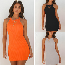 Load image into Gallery viewer, Knitted Short Bodycon Ribbed Dress - Secret Apparel
