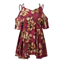 Load image into Gallery viewer, V-Neck Ruffled Chiffon Dress - Secret Apparel
