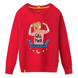 Round Neck Girl Power Sweatshirt - Secret Apparel