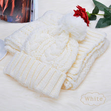 Load image into Gallery viewer, Warm Wool Scarf and Hat Set - Secret Apparel
