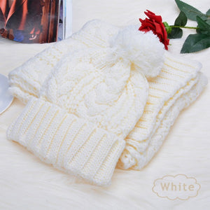 Warm Wool Scarf and Hat Set - Secret Apparel