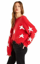 Load image into Gallery viewer, Star V-Neck Sweater - Secret Apparel
