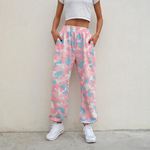 Pink Camouflage joggers sweatpants bottoms - Secret Apparel