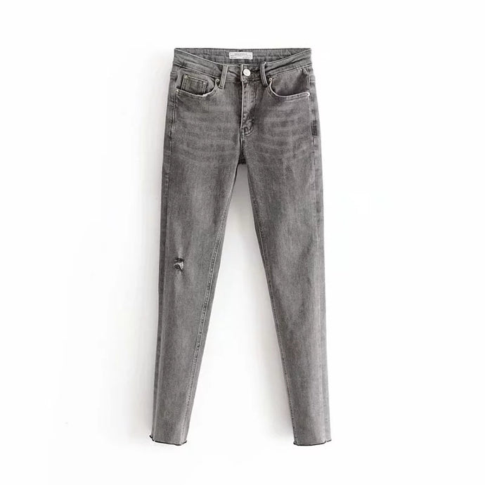 Straight Grey Jeans - Secret Apparel