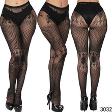 Load image into Gallery viewer, Lace Floral Designed Stocking - Secret Apparel
