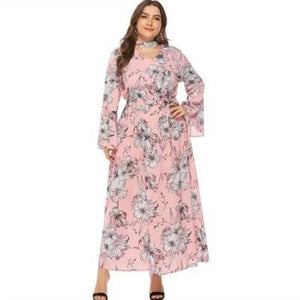 Bell Sleeve Plus Size Maxi Dress - Secret Apparel