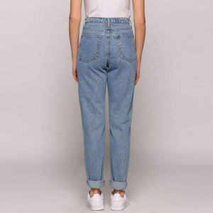 Straight leg Mom Jeans - Secret Apparel