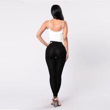 Load image into Gallery viewer, Lace-Up Front Black Leggings - Secret Apparel
