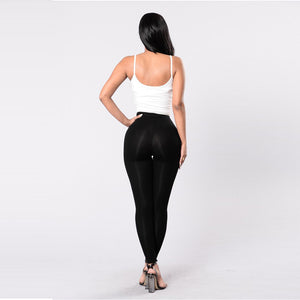 Lace-Up Front Black Leggings - Secret Apparel