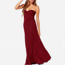 Load image into Gallery viewer, Plunge Tie Waist Maxi Dress - Secret Apparel
