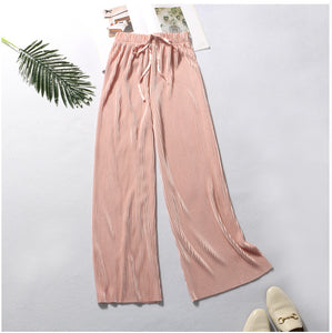 Pleated wide-leg trousers - Secret Apparel