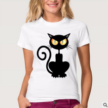 Load image into Gallery viewer, Cat Print T-shirt Top - Secret Apparel
