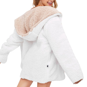 Warm Fur Woollen Coat - Secret Apparel