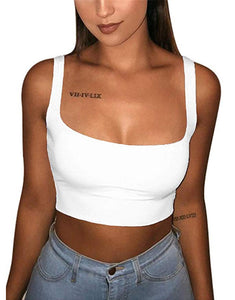 Square Neck Crop Top - Secret Apparel