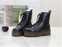 Load image into Gallery viewer, Chunky Sole Biker Boots - Secret Apparel
