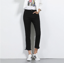 Load image into Gallery viewer, Black Straight Leg Jeans - Secret Apparel
