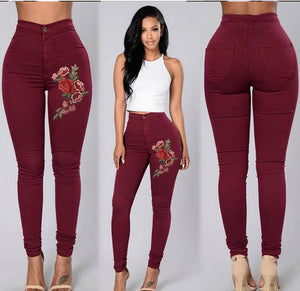 High Waist Skinny Jeans - Secret Apparel