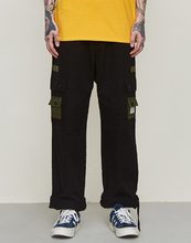 Load image into Gallery viewer, Black Cargo Trousers - Secret Apparel
