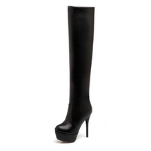 Load image into Gallery viewer, Over-the-Knee Pencil Heel Boots - Secret Apparel
