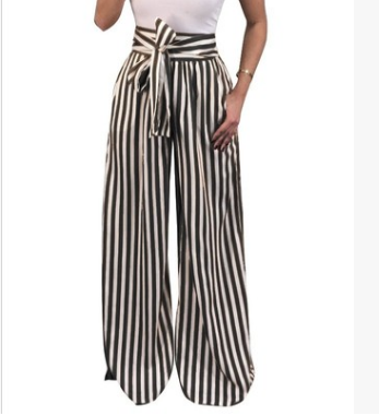 Striped Loose Pants - Secret Apparel