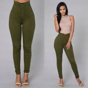 Stretchable High Waist Jeggings - Secret Apparel