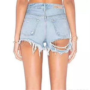 Ripped Jeans Shorts - Secret Apparel