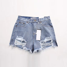 Load image into Gallery viewer, Ripped Jeans Shorts - Secret Apparel
