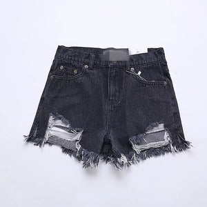 Ripped Jeans Shorts - Secret Apparel