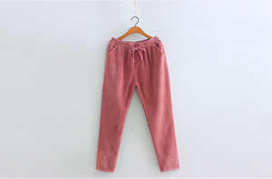 Corduroy Straight Leg Pants - Secret Apparel