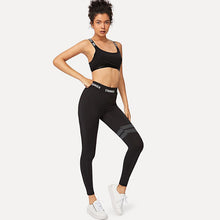 Load image into Gallery viewer, Black Fitness Leggings - Secret Apparel
