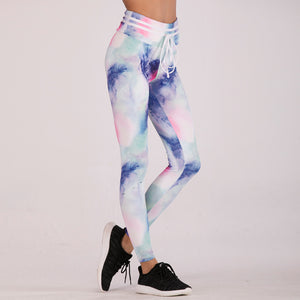 tie die yoga fitness pants - Secret Apparel