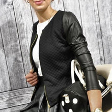 Load image into Gallery viewer, PU Leather Sleeves Jacket - Secret Apparel
