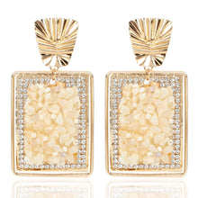 Load image into Gallery viewer, Square Bling Fashion Earrings - Secret Apparel
