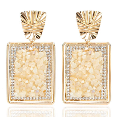 Square Bling Fashion Earrings - Secret Apparel