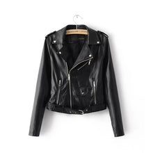 Load image into Gallery viewer, PU Leather Biker Jacket - Secret Apparel
