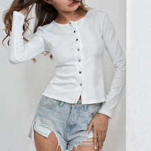 Load image into Gallery viewer, Long Sleeve Slim White Shirt - Secret Apparel
