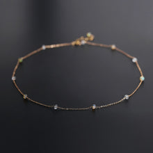 Load image into Gallery viewer, Gypsophila Aquamarine Necklace - Secret Apparel
