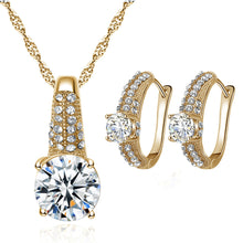 Load image into Gallery viewer, Shiny Necklace and Earrings Set - Secret Apparel
