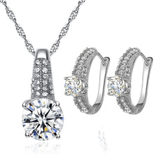 Load image into Gallery viewer, Shiny Necklace and Earrings Set - Secret Apparel
