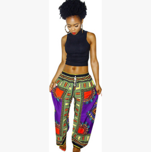 Colorful Wide Leg Casual Pants - Secret Apparel