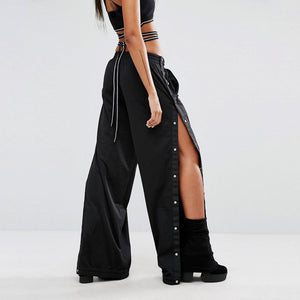 Split Casual Wide Pants - Secret Apparel