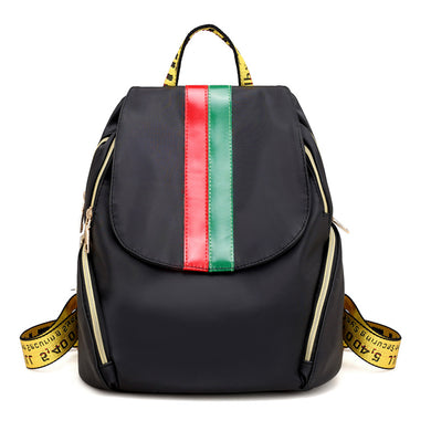 Black Striped Backpack - Secret Apparel