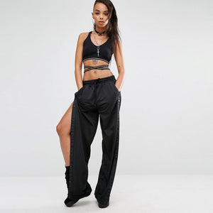 Split Casual Wide Pants - Secret Apparel