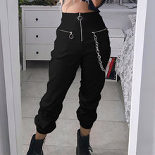 Load image into Gallery viewer, Zipped Black Sweatpants - Secret Apparel
