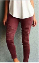 Load image into Gallery viewer, Pleated jeggings Various Colors - Secret Apparel
