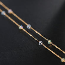 Load image into Gallery viewer, Gypsophila Aquamarine Necklace - Secret Apparel
