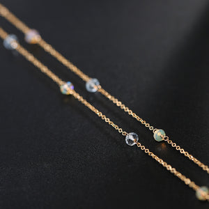 Gypsophila Aquamarine Necklace - Secret Apparel