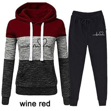 Load image into Gallery viewer, Casual Hooded Tracksuit Two Piece Set - Secret Apparel
