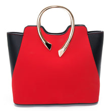 Load image into Gallery viewer, Metal Handle Handbag - Secret Apparel
