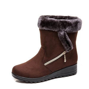 Warm Fur Ankle Boots - Secret Apparel